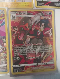 Pokemon 5 Card Lot Pokemon Braixen Thievul Oranguru Houndoom Detective Pikachu - Image 4