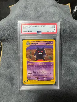 Pokemon PSA 6 NM/MINT 2002 Gengar 48/165 Expedition Rare Card - Image 1