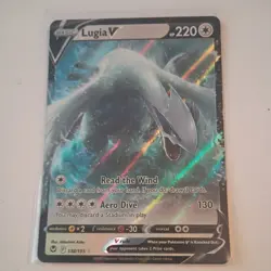 Lugia V 138/195 Silver Tempest Full Art Ultra Rare Holo Pokemon TCG NICE - Image 1