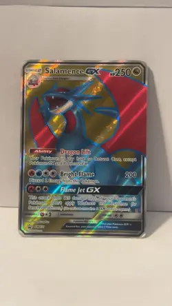 Pokemon TCG Salamence GX Dragon Majesty Holo - Image 1