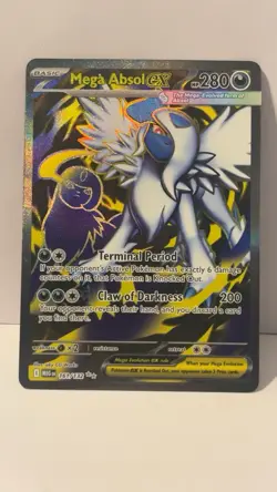 Mega Absol ex 161/132 Ultra Rare Mega Evolution Pokemon TCG Near Mint + - Image 1