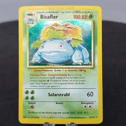 Venusaur Bisaflor 15/102 German Base Set Holo Rare WOTC 1999 Pokemon Card MP - Image 1