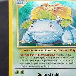 Venusaur Bisaflor 15/102 German Base Set Holo Rare WOTC 1999 Pokemon Card MP - Image 2