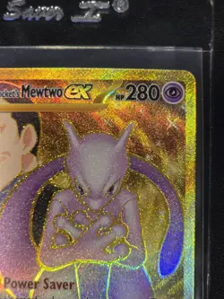 Pokemon Team Rockets Mewtwo EX Special Illustration Destined Rivals 240/182 - Image 2