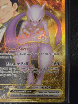 Pokemon Team Rockets Mewtwo EX Special Illustration Destined Rivals 240/182 - Image 3