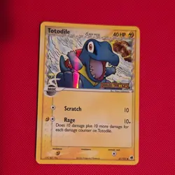 Pokemon Totodile Delta Species 67/101 Dragon Frontiers Reverse Holo 40 HP - Image 1