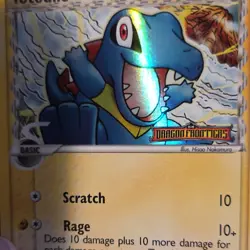 Pokemon Totodile Delta Species 67/101 Dragon Frontiers Reverse Holo 40 HP - Image 2