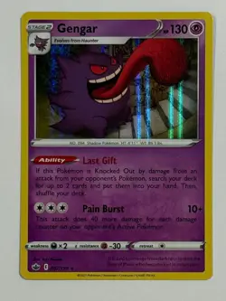 Pokemon TCG Gengar 057/198 Holo Rare SWSH: Chilling Reign - Image 1