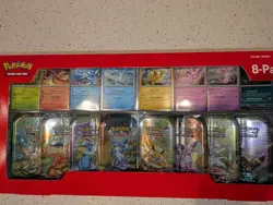 Pokemon TCG Prismatic Evolutions Costco 8 Mini-Tin Bundle w/ Promo Cards - Image 1