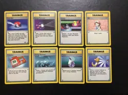 Vintage Pokemon Trainer Cards - 8 Card Lot - NICE! - Image 1