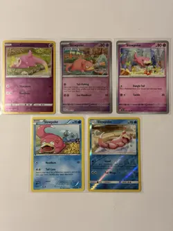 Pokemon TCG Lot Of 5 Slowpoke Cards - All Near Mint / Light Play Condition! - Image 1