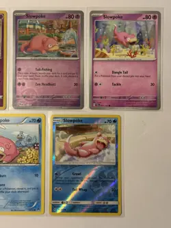Pokemon TCG Lot Of 5 Slowpoke Cards - All Near Mint / Light Play Condition! - Image 3