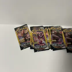 Pokemon Sword Shield Base Set + Rebel Clash Mini 3-card Booster Pack (Lot of 10) - Image 2