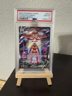 Pokemon TCG Deoxys VMAX GG45/GG70 Crown Zenith Galarian Gallery PSA 10 - Image 1