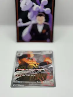 Pokemon TCG Scarlet & Violet White Flare Emboar Illustration Rare Card 098/086 - Image 3
