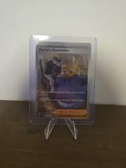 Morty's Conviction Trainer Card SV05: Temporal Forces Holo Pokemon - Image 2