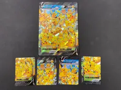 Pikachu V-Union 4x Card Set SWSH139 140 141 142 - Pokemon, Includes The Jumbo - Image 1
