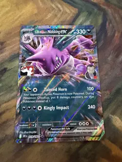 Team Rocket's Nidoking ex 119/182 Prize Pack Series 8 Promo Pokemon 119 - Image 1