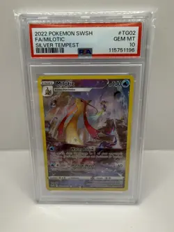 Pokemon TCG Milotic TG02/TG30 Silver Tempest Trainer Gallery PSA 10 - Image 1