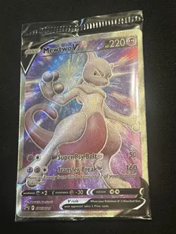 SEALED Mewtwo V SWSH229 Black Star Promo Full Art Holo Pokemon Card TCG - Image 1