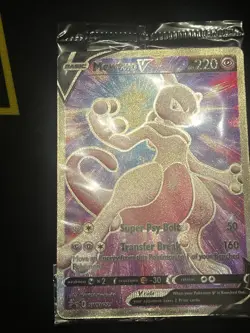 SEALED Mewtwo V SWSH229 Black Star Promo Full Art Holo Pokemon Card TCG - Image 2