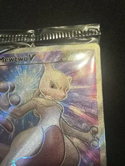 SEALED Mewtwo V SWSH229 Black Star Promo Full Art Holo Pokemon Card TCG - Image 5
