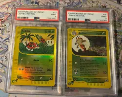2003 Pokemon Skyridge Ledyba & Ledian Rev. Foil PSA 9 Mint 2 Card Sequential Set - Image 1