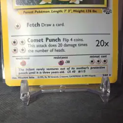 Pokemon TCG Kangaskhan 5/64 Jungle Holo Rare WOTC 1999 Vintage LP-MP - Image 4