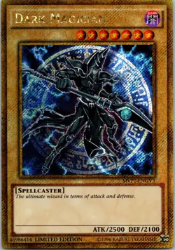 Yugioh Dark Magician MVP1-ENGV3 Limited Edition Gold Secret Rare NM - Image 1