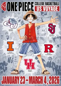 PreSale One Piece Monkey.D.Luffy US College Basketball Promo Card+UH PROMO CARD - Image 1