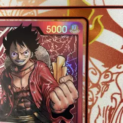 One Piece English Monkey.D.Luffy ST01-001 Leader Foil - Near Mint - Image 4