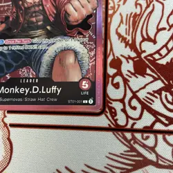 One Piece English Monkey.D.Luffy ST01-001 Leader Foil - Near Mint - Image 3