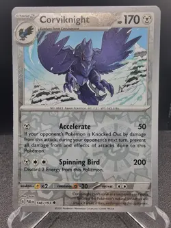 Corviknight 148/193 Reverse Holo | Paldea Evolved | Pokemon Card - NM/M - Image 1