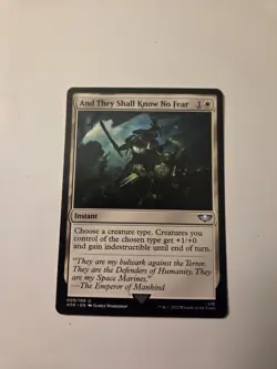 1x And They Shall Know No Fear NM-Mint, English Commander: Universes Beyond: War - Image 1