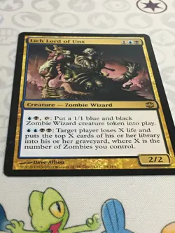 D1219 MAGIC GATHERING ALARA REBORN LICH LORD OF UNX #24 MP R MTG - Image 2