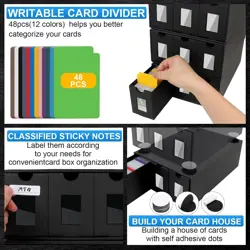 Trading Card Storage Box,15000+ Card Deck Box for MTG Commander, Trading Card... - Image 4