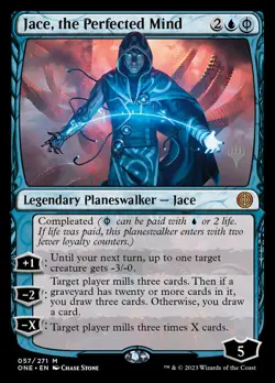 MTG Jace, the Perfected Mind (57p/160) Phyrexia All Will Be One Promos NM - Image 1
