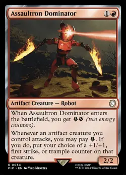 MTG Magic the Gathering Assaultron Dominator (54/1189) Fallout NM - Image 1