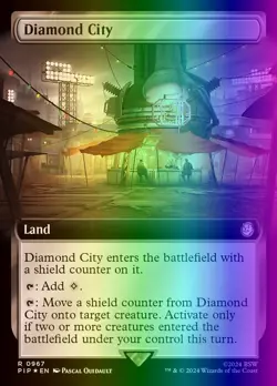 MTG Magic the Gathering Diamond City (967/1189) Fallout LP FOIL- SURGE - Image 1