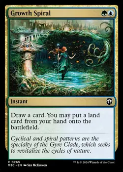 MTG Magic the Gathering Growth Spiral (265/782) Modern Horizons 3 Commander LP - Image 1