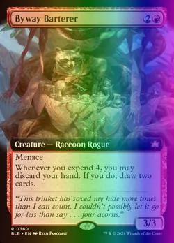 MTG Magic the Gathering Byway Barterer (360/427) Bloomburrow LP FOIL - Image 1