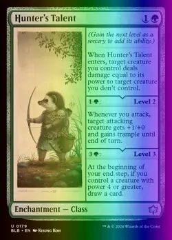 MTG Magic the Gathering Hunter's Talent (179/427) Bloomburrow LP FOIL - Image 1
