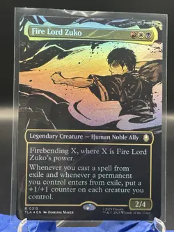 Fire Lord Zuko Borderless FOIL 0315 NM MTG Avatar: The Last Airbender - Image 1