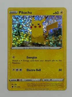 Pokemon TCG Pikachu 7/15 Holo 2022 McDonald's Holo Bleed Error - Image 1