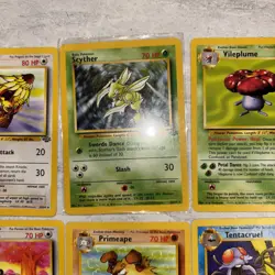 16 Card Lot Vintage Pokemon 1995 Base Unlimited Fossil Jungle - Image 3