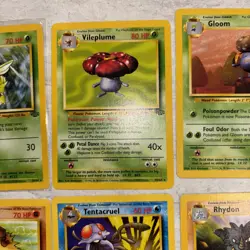 16 Card Lot Vintage Pokemon 1995 Base Unlimited Fossil Jungle - Image 4