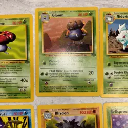 16 Card Lot Vintage Pokemon 1995 Base Unlimited Fossil Jungle - Image 5