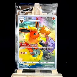 Pokemon S-Chinese CSGC-002 Flareon Holo Promo from 2024 Eevee Display Frame Box - Image 1