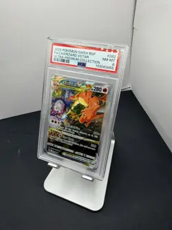 2022 POKEMON SWSH BLACK STAR PROMO #262 FULL ART/CHARIZARD VSTAR PSA 8 - Image 1