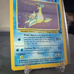 Lapras 10/62 Holo Rare Pokemon 1999 Fossil MP condition - Image 3
